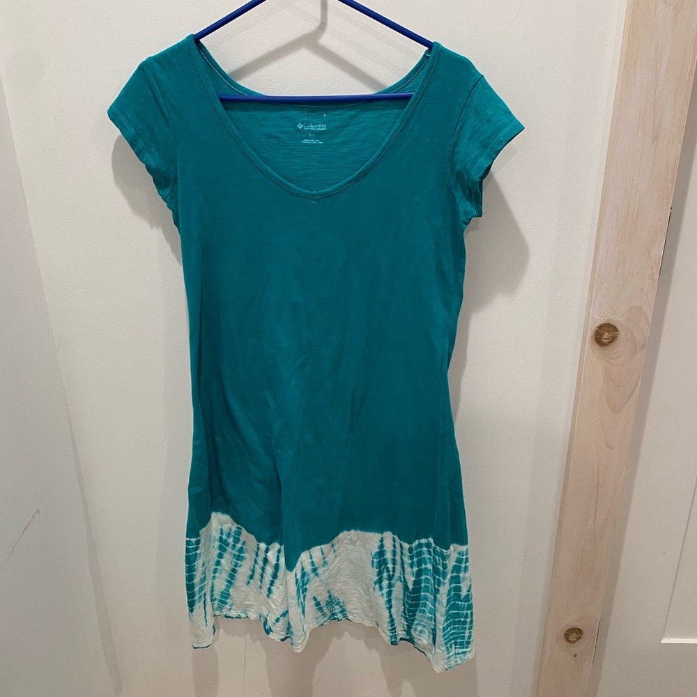 Columbia Daisy Fields Tie Dye Effect Swim Cover Up Dress Women’s Size Small